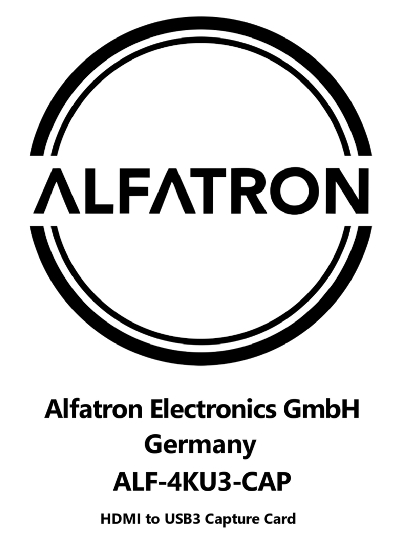 ALFAtron ALF-4KU3-CAP user manual