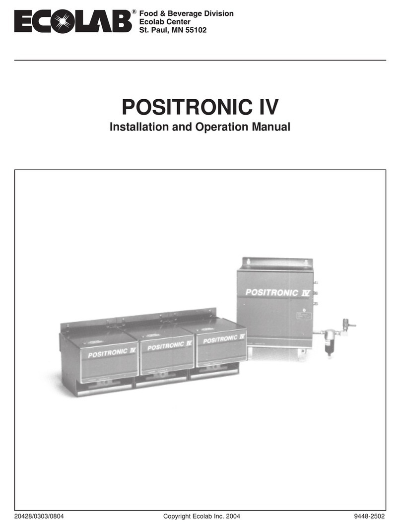 Ecolab POSITRONIC IV User manual