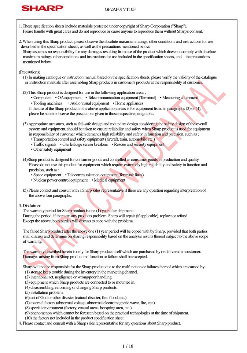 Sharp GP2AP01VT10F manual