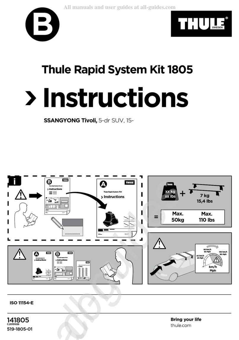 Thule 1805 User manual