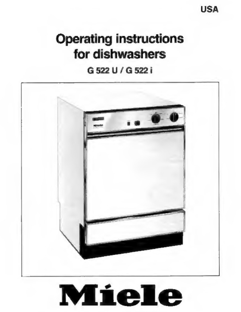 Miele G 522 U User manual Miele G 522 U User manual