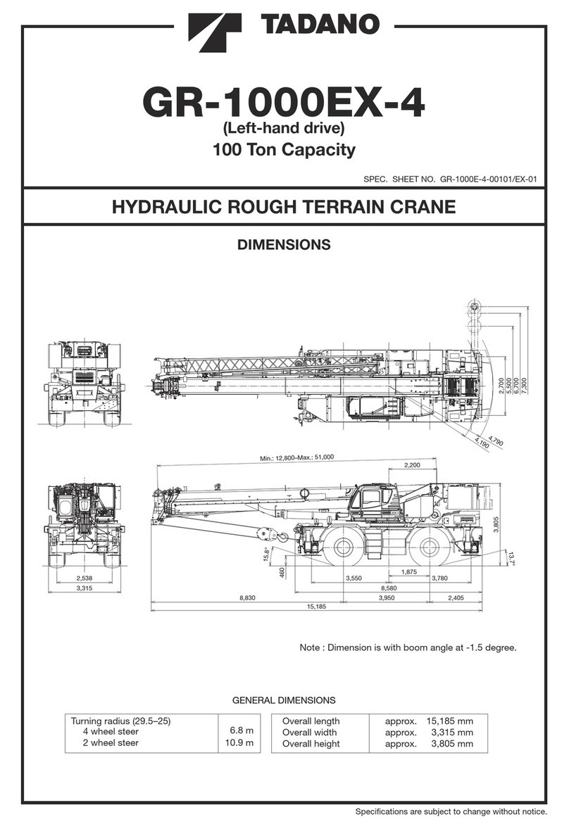 Tadano GR-1000EX-4 User manual
