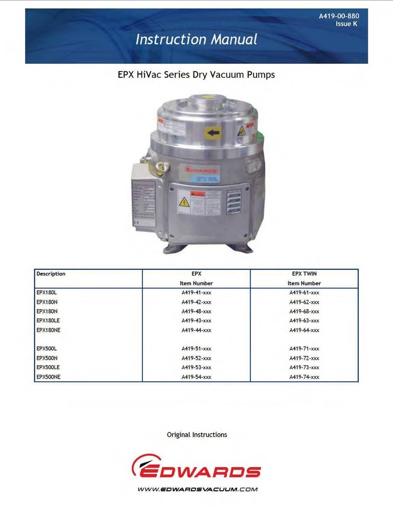 Edwards EPX HiVac Series instruction manual