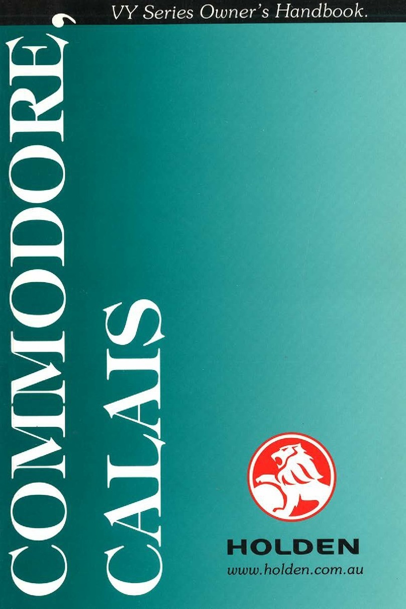 HOLDEN VY 2002 Series User guide