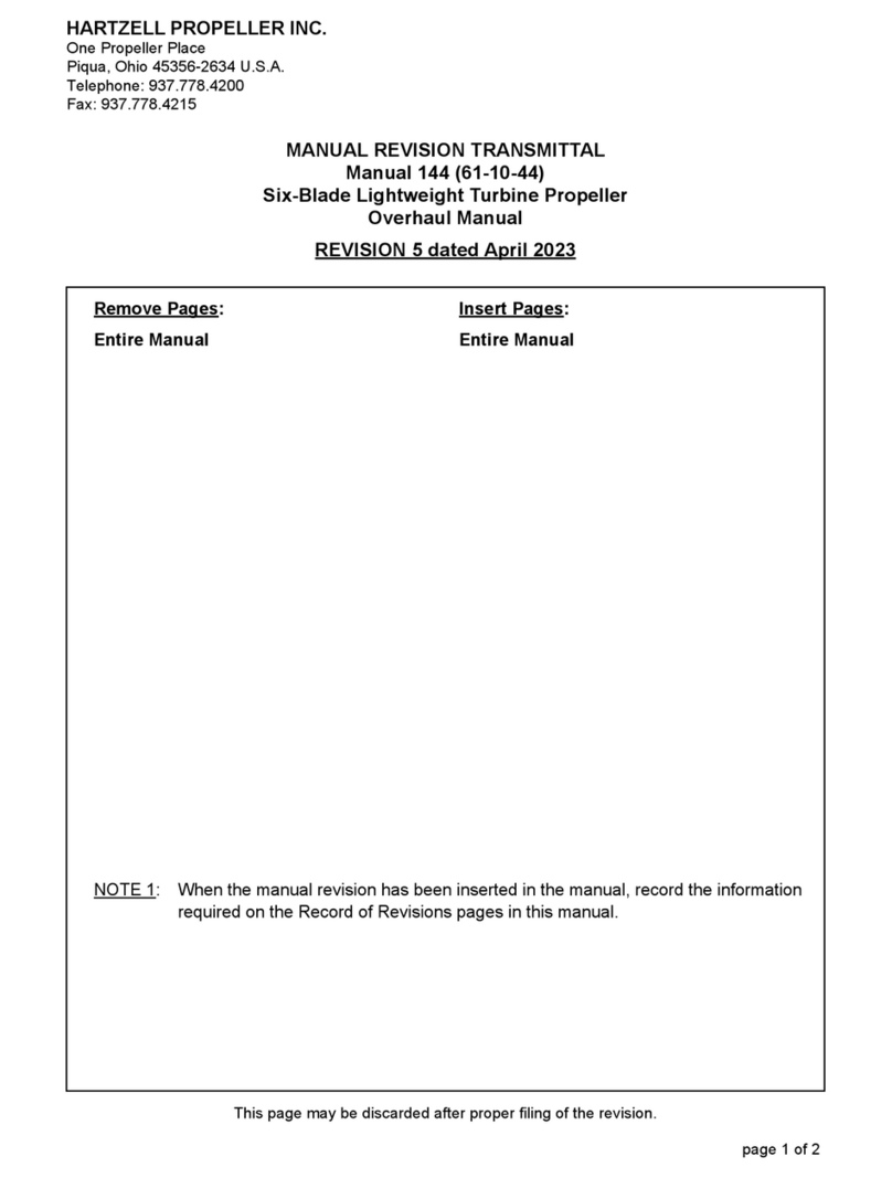 Hartzell HC-A6A-3 Series Overhaul manual