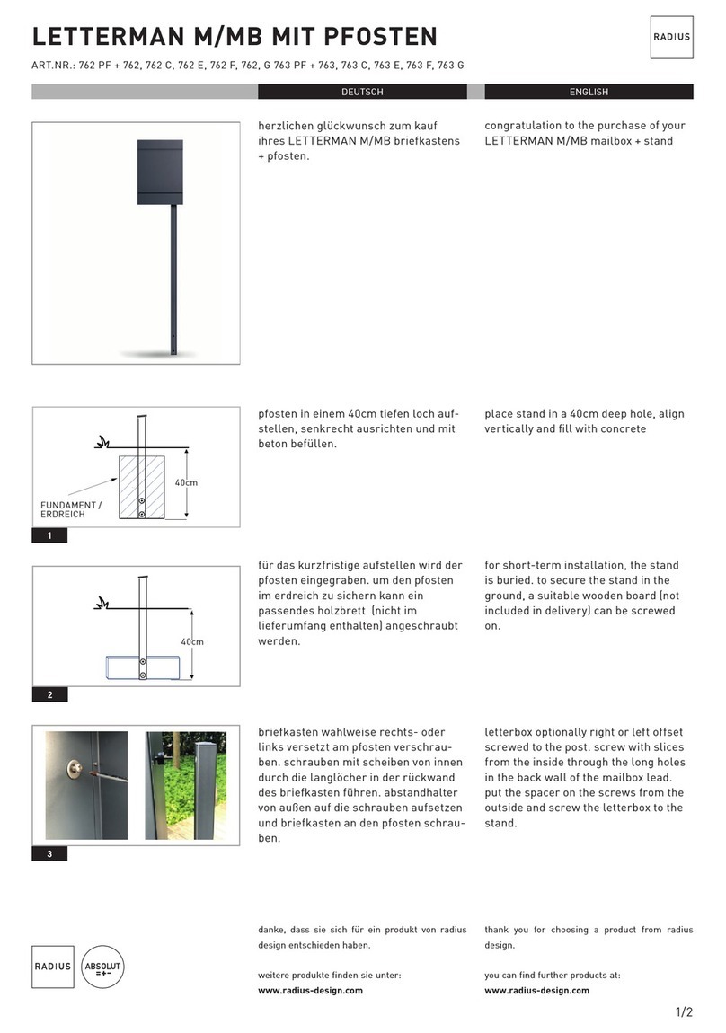 Radius LETTERMAN M manual