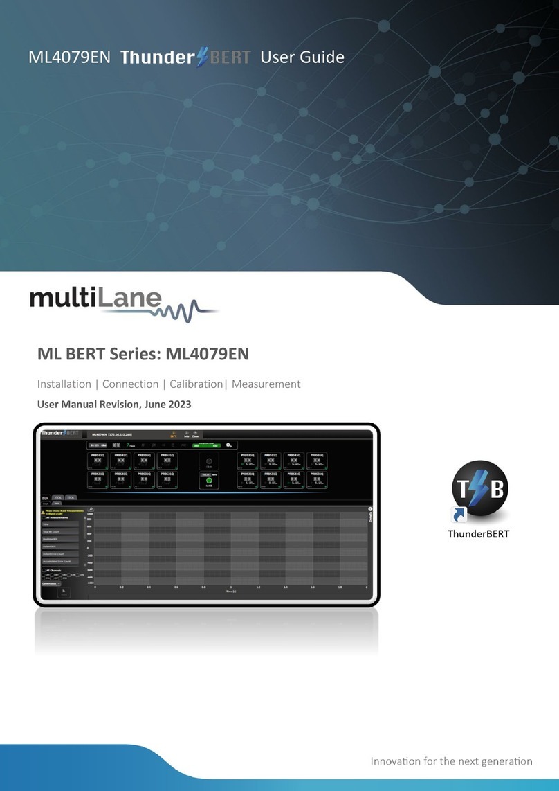 MULTILANE ML BERT Series user manual