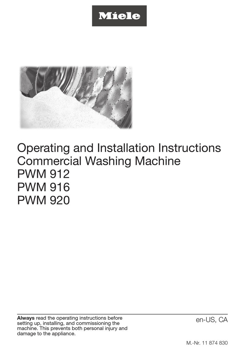 Miele PWM 912 Operating and installation instructions Miele PWM 912 Operating and installation instructions