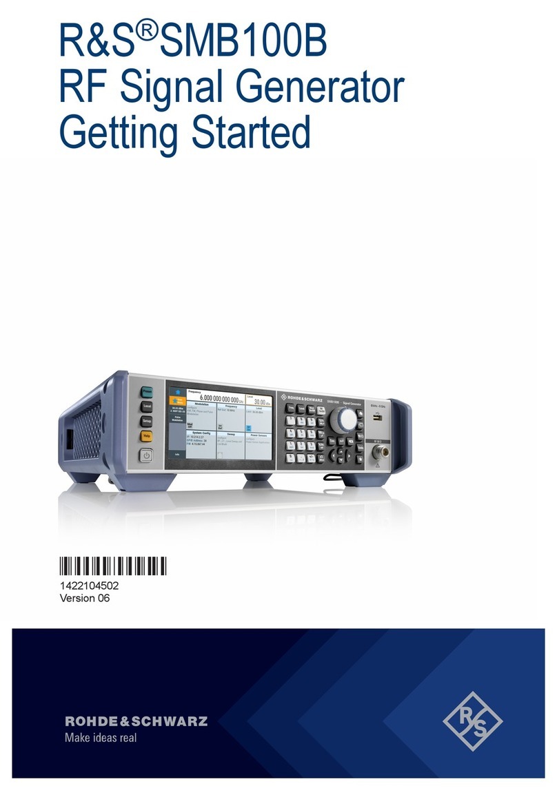 Rohde & Schwarz SMB100B Getting started Rohde & Schwarz SMB100B Getting started
