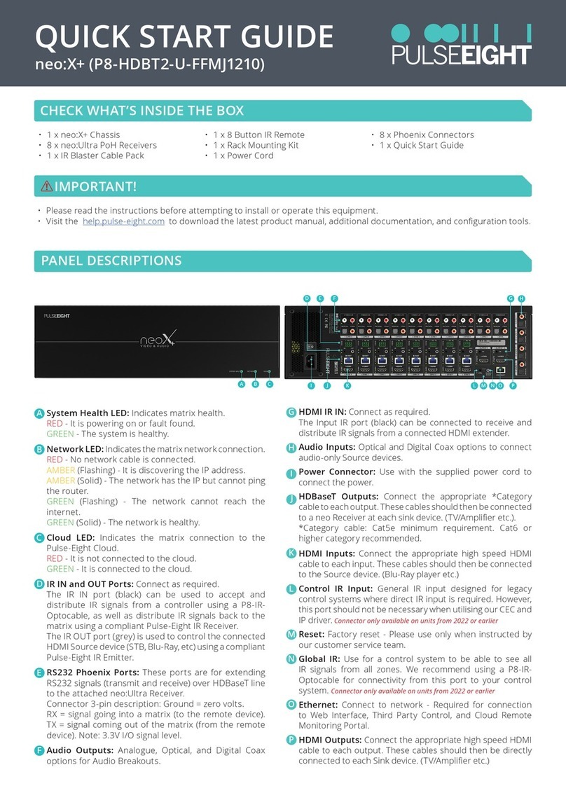 PULSEEIGHT neo:X+ User manual