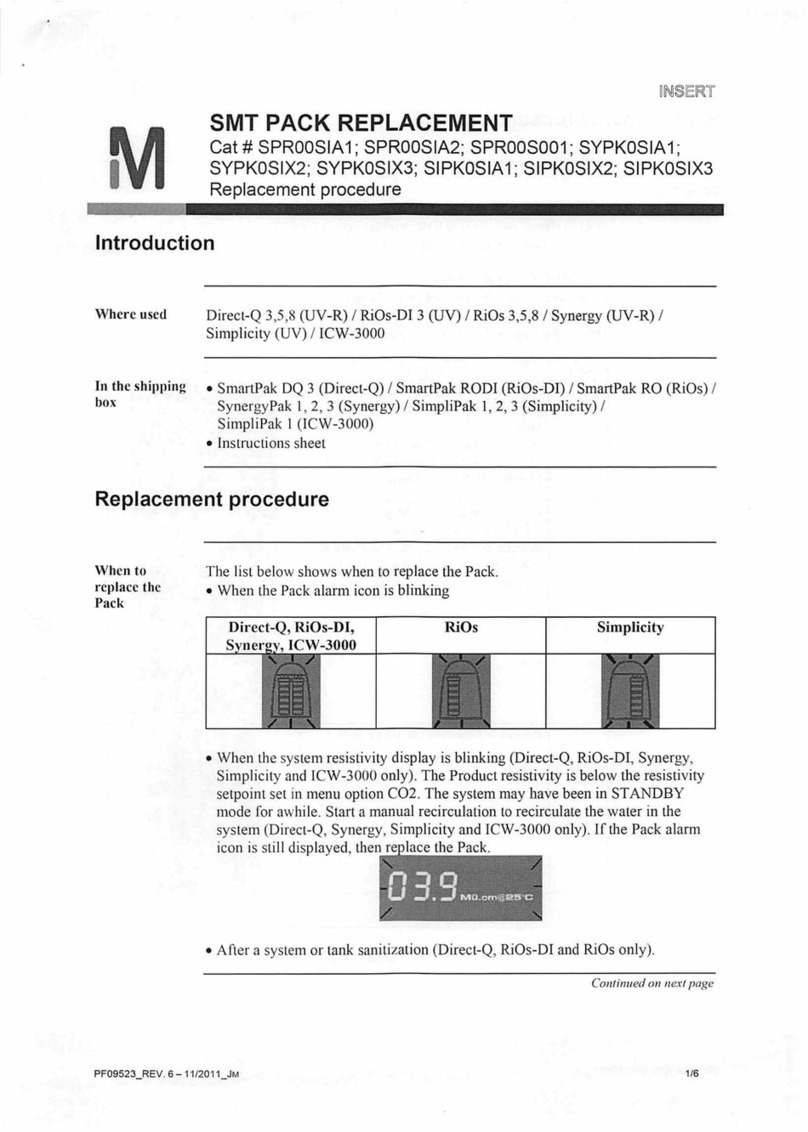 Millipore PR00SIA1 Use and care manual Millipore PR00SIA1 Use and care manual