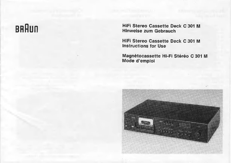 Braun C 301 M Instructions for use