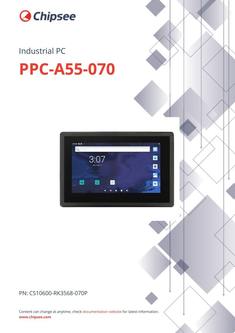 Chipsee PPC-A55-070 User manual Chipsee PPC-A55-070 User manual