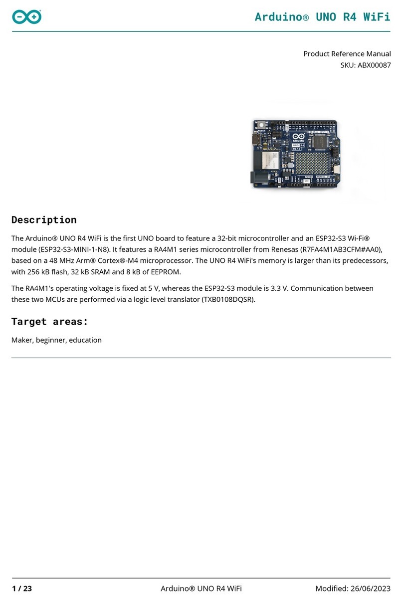 Arduino UNO R4 WiFi Product reference manual