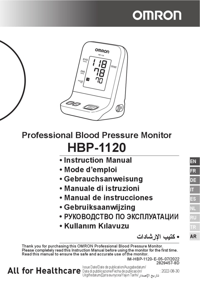 Omron HBP-1120 User manual Omron HBP-1120 User manual