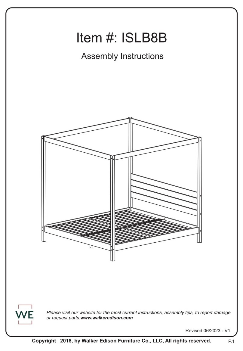 Walker Edison ISLB8B User manual Walker Edison ISLB8B User manual