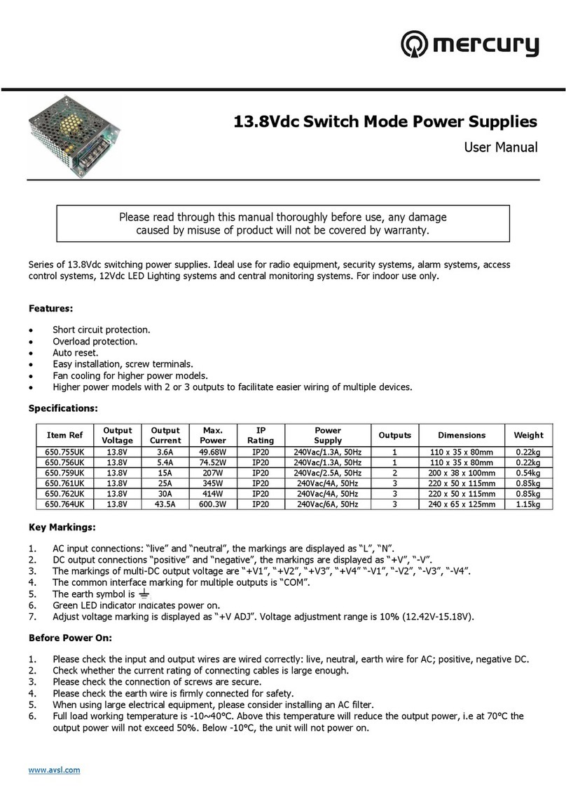 Mercury 650.755UK user manual