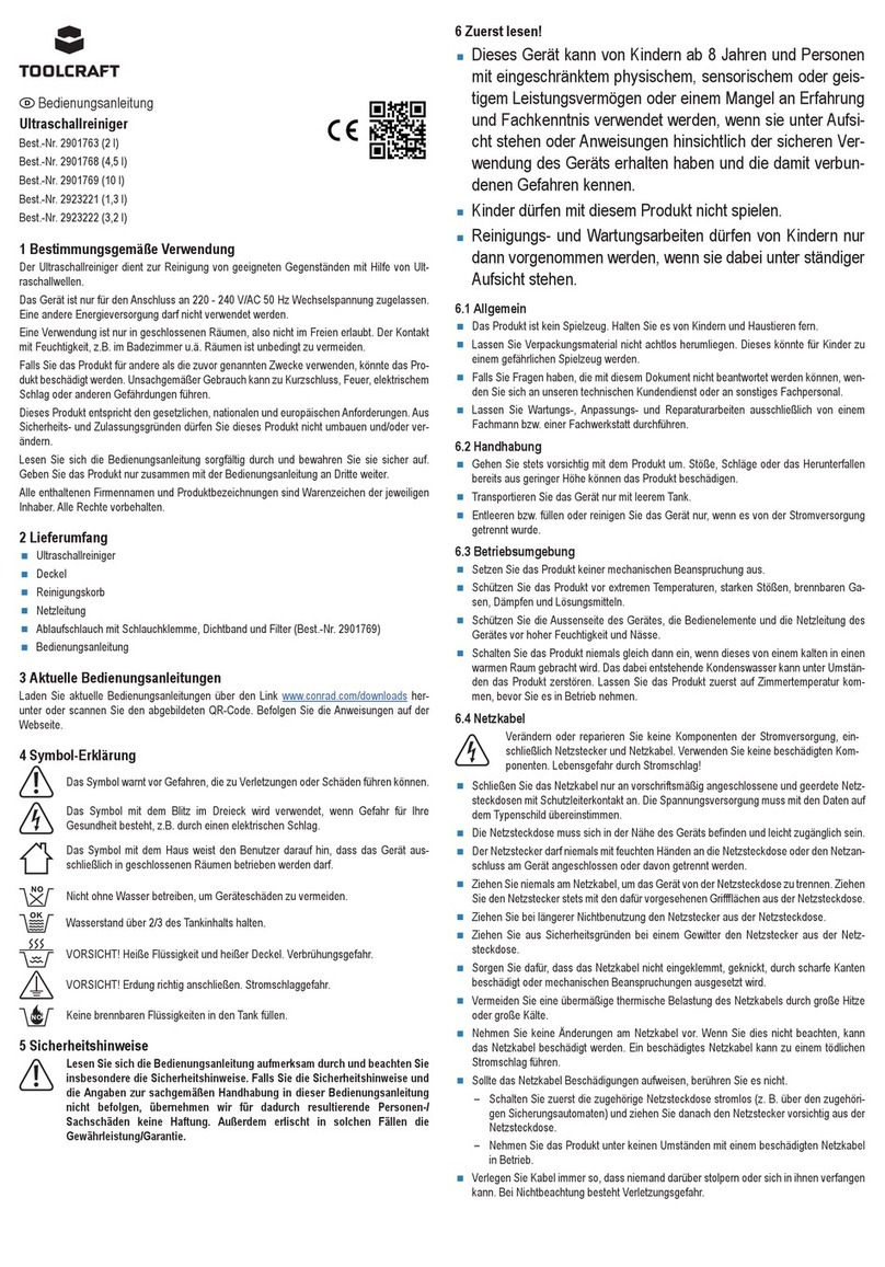 TOOLCRAFT 2901763 operating instructions