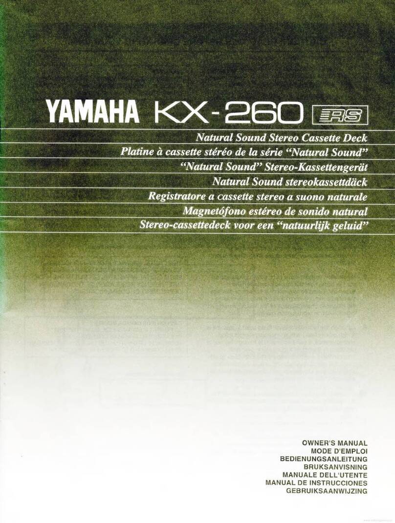 Yamaha KX-260 RS User manual