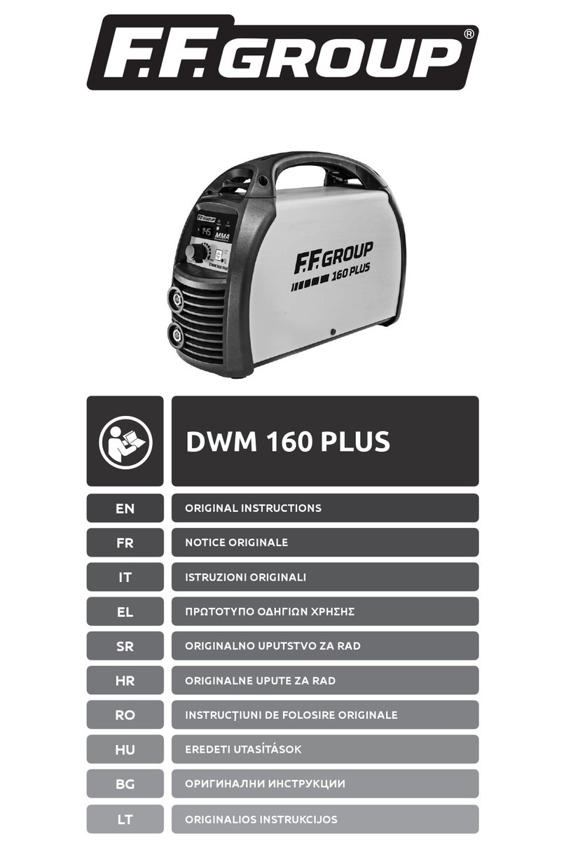 F.F. Group DWM 160 PLUS Original instructions