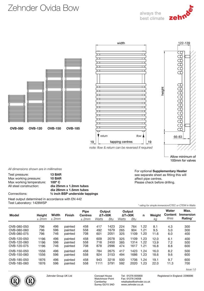 Zehnder Rittling Ovida Bow manual