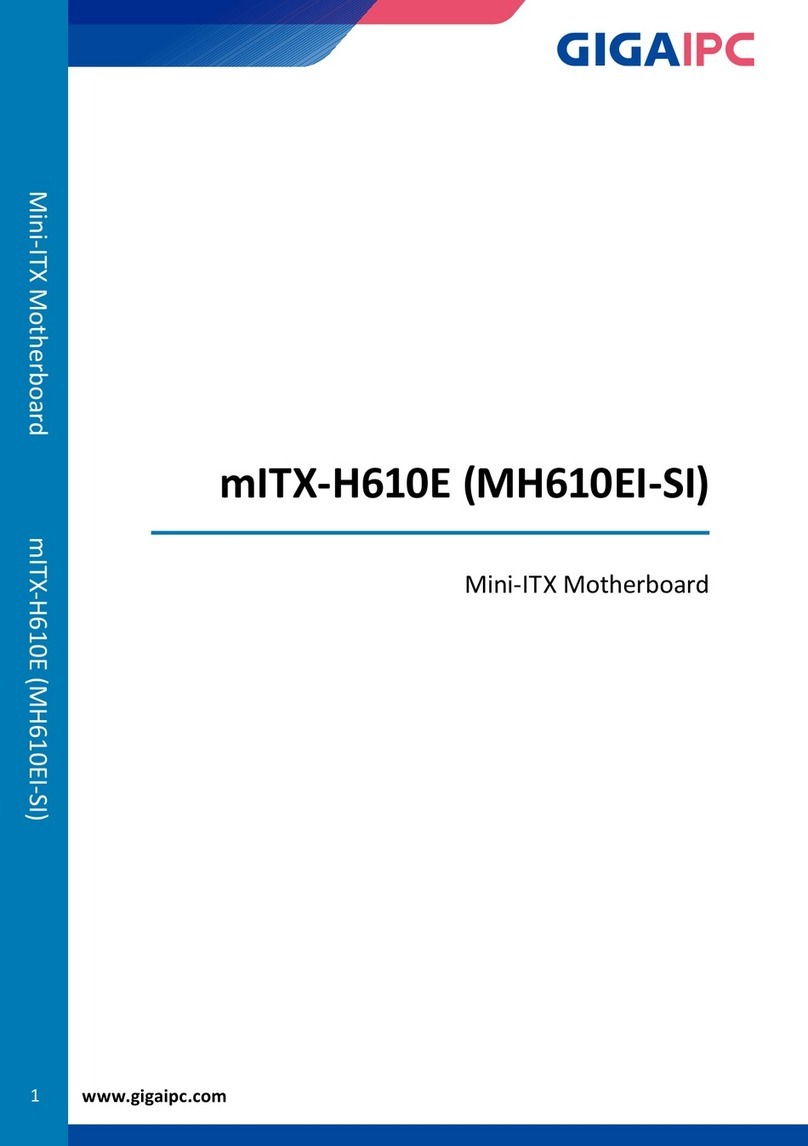 GIGAIPC mITX-H610E User manual GIGAIPC mITX-H610E User manual