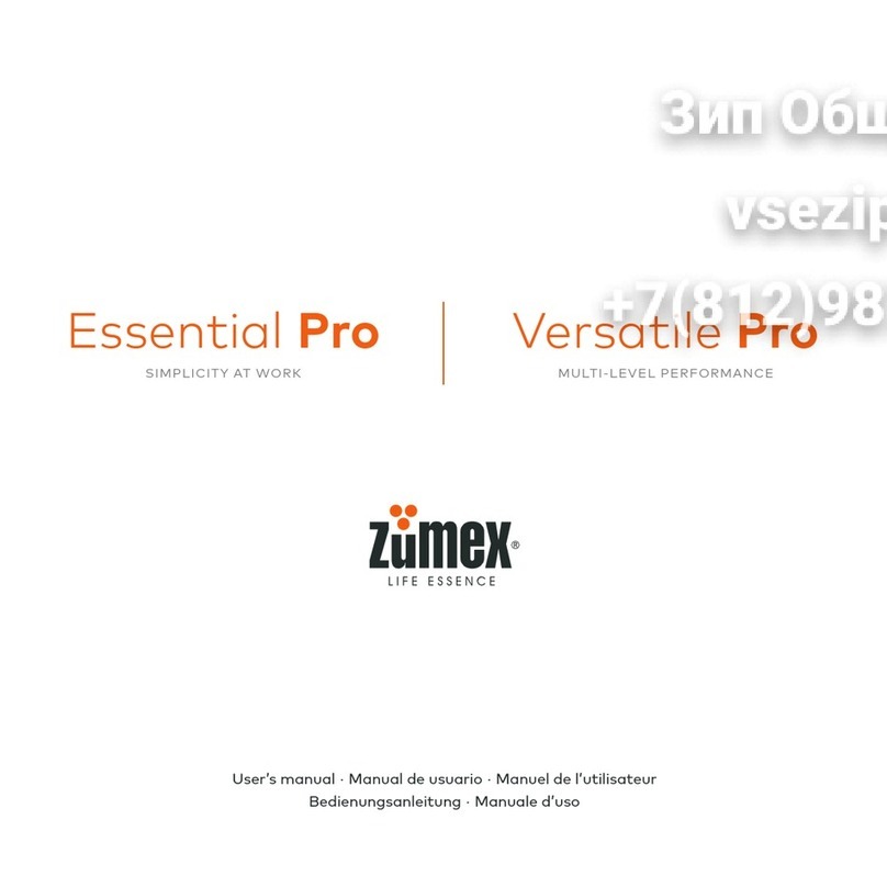 ZUMEX essential user manual