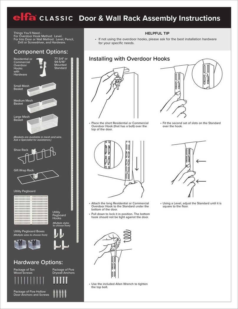 Elfa CLASSIC Assembly instructions