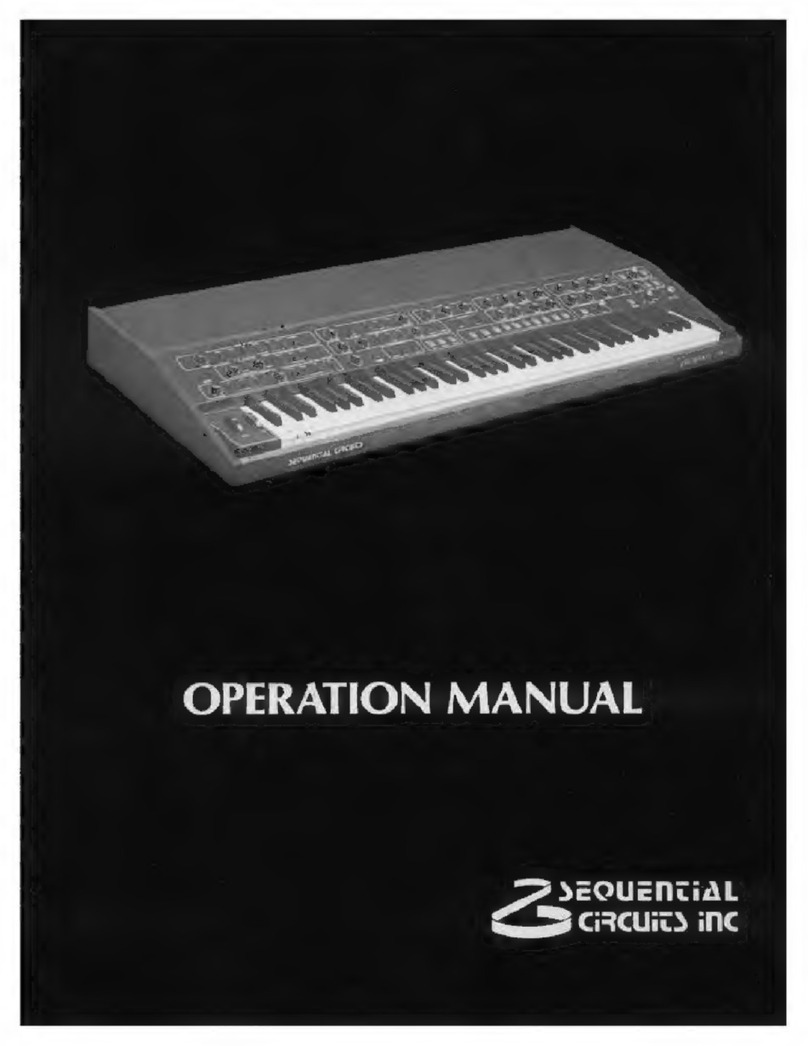 Sequential Prophet T8 User manual