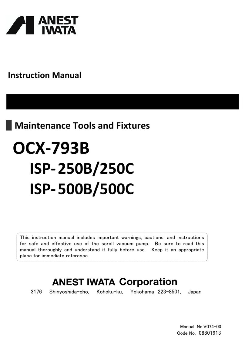 Anest Iwata OCX-793B instruction manual