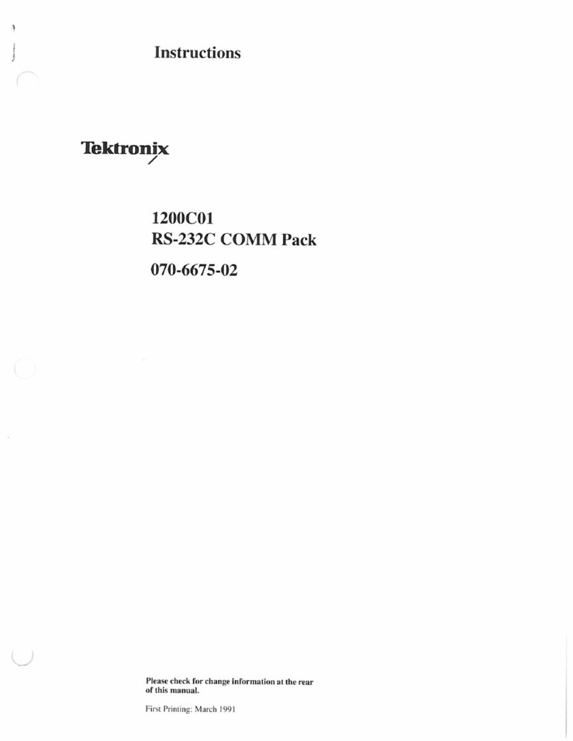 Tektronix 1200C01 instructions