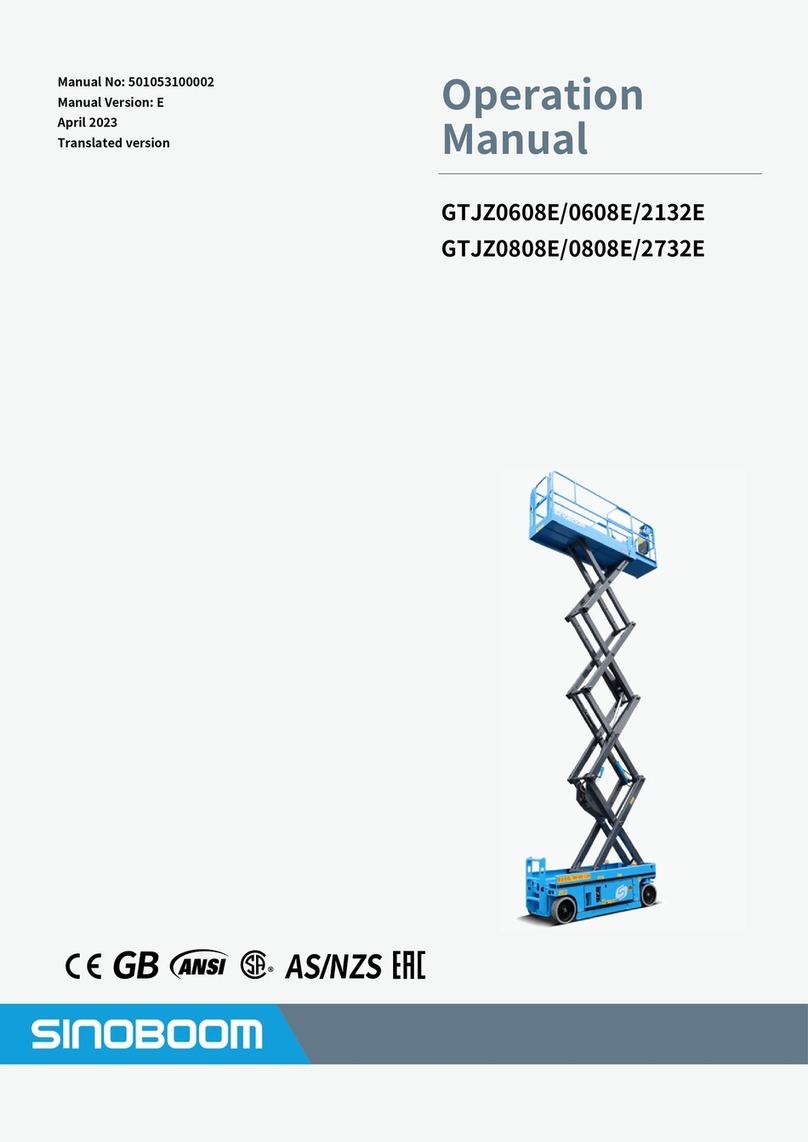 Sinoboom GTJZ0608E Operation manual
