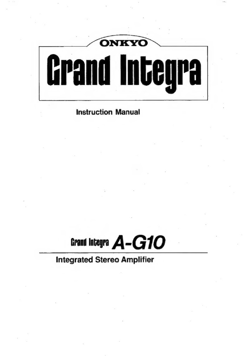 Onkyo Grand Integra instruction manual