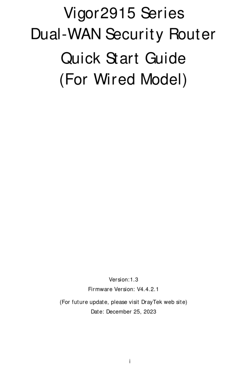 Draytek Vigor2915 Series User manual