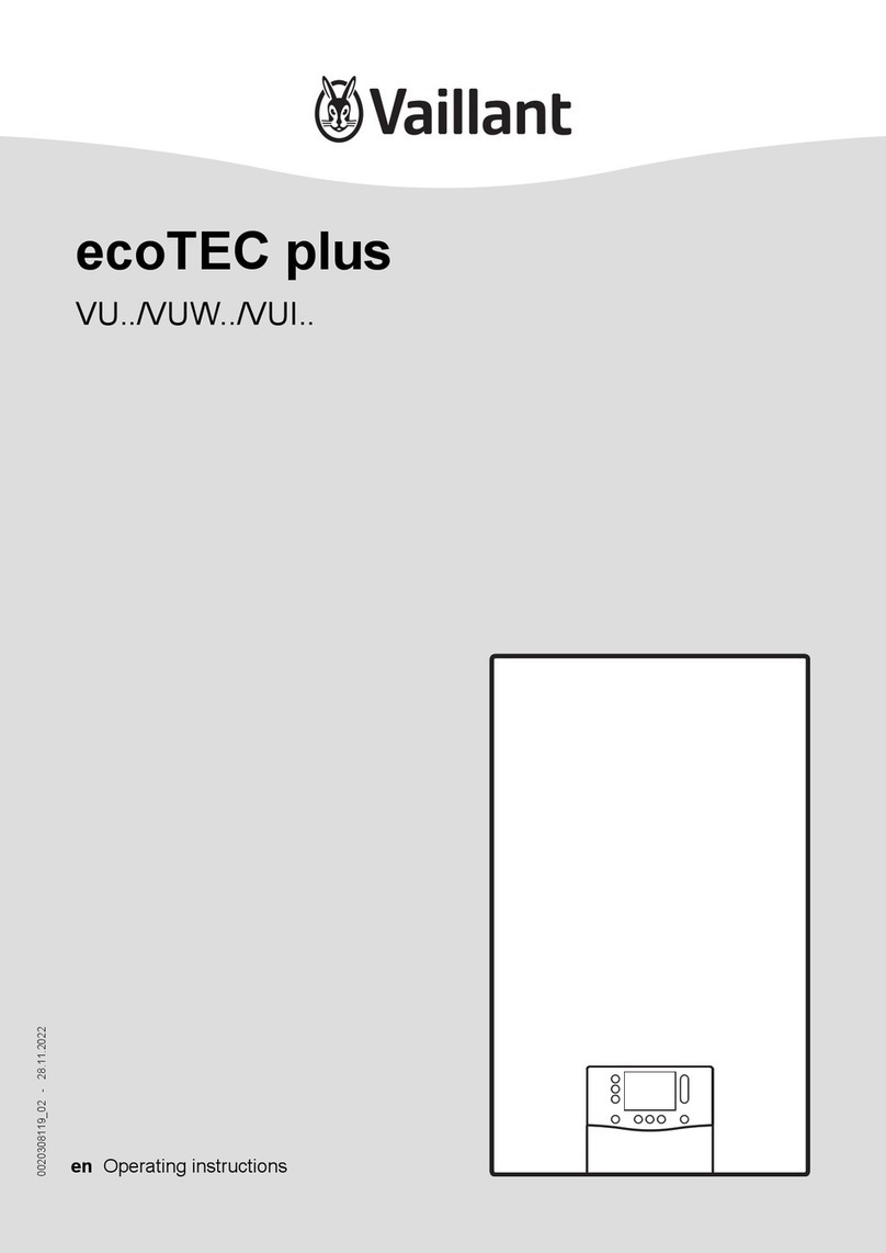 Vaillant ecoTEC plus VU Series operating instructions