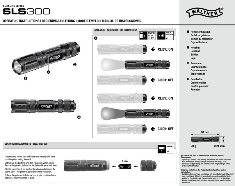 Umarex Walther Slim Line Series User manual