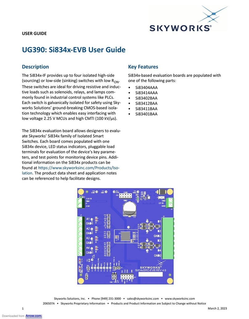 Skyworks UG390: Si834x-EVB User manual