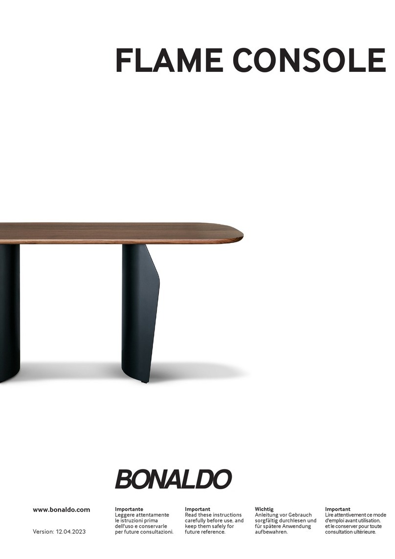 Bonaldo FLAME CONSOLE User manual Bonaldo FLAME CONSOLE User manual