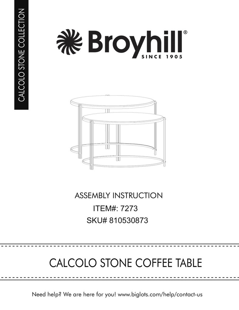 Broyhill CALCOLO STONE 7273 User manual Broyhill CALCOLO STONE 7273 User manual