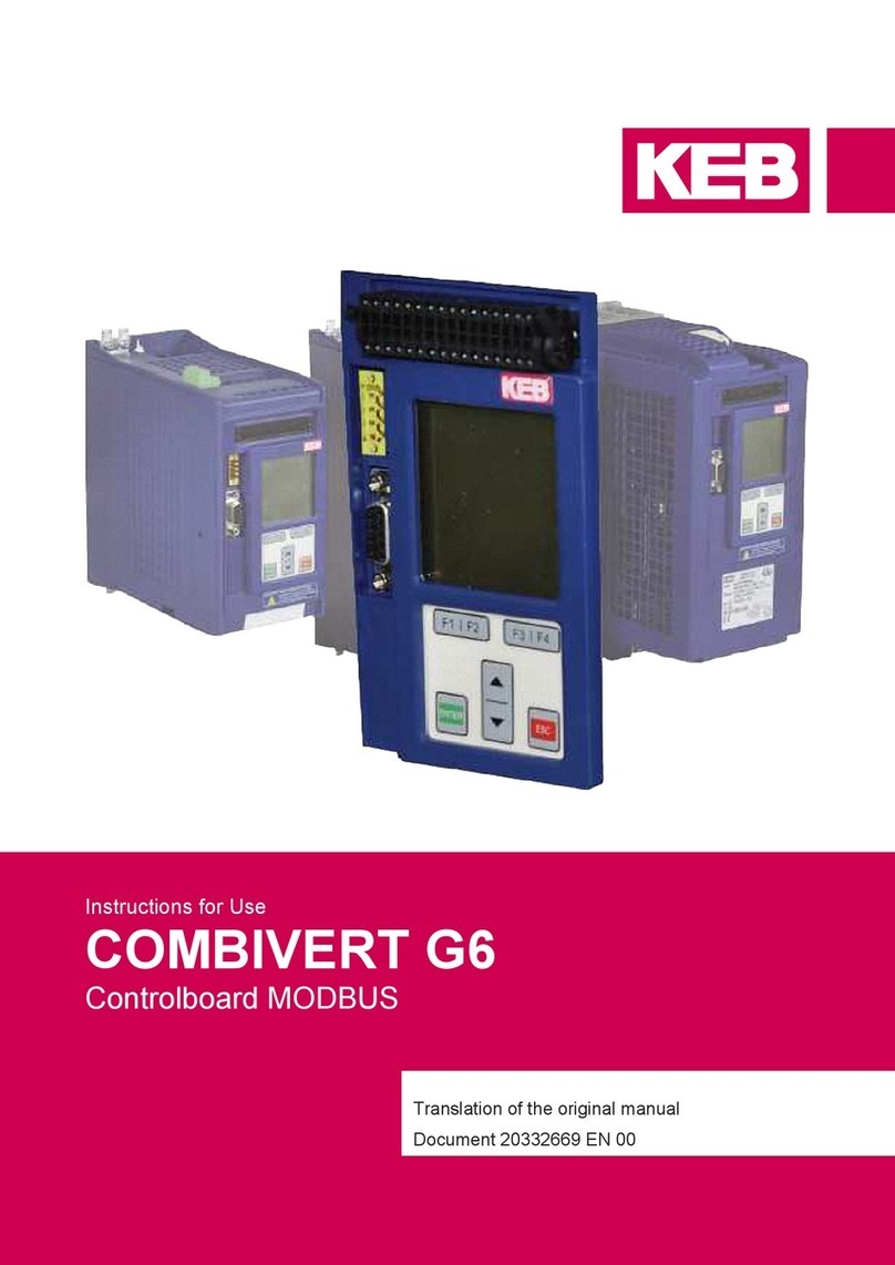 KEBCO COMBIVERT G6 Instructions for use