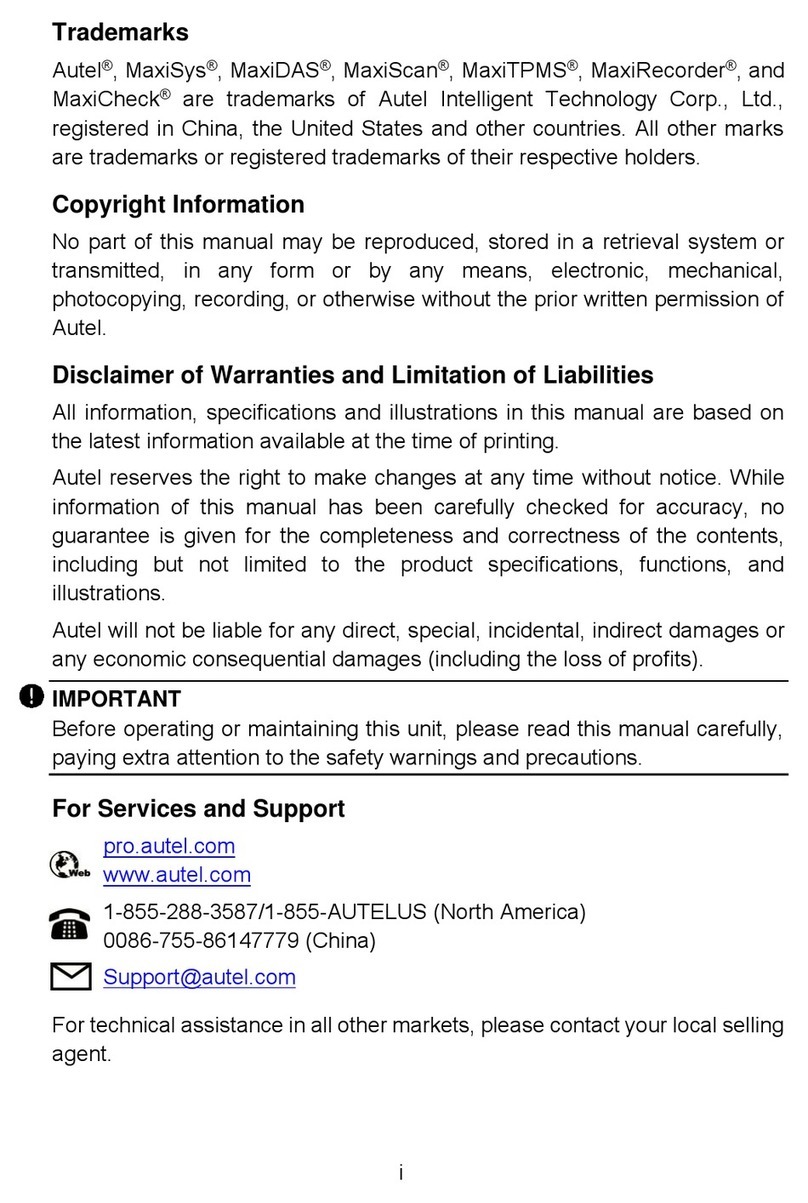 Autel MaxiVCI V150 User manual Autel MaxiVCI V150 User manual