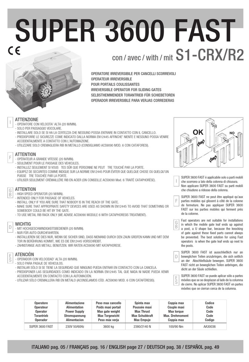 RIB SUPER 3600 FAST User manual