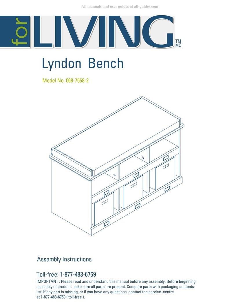 Living Lyndon 068-7558-2 Assembly instructions