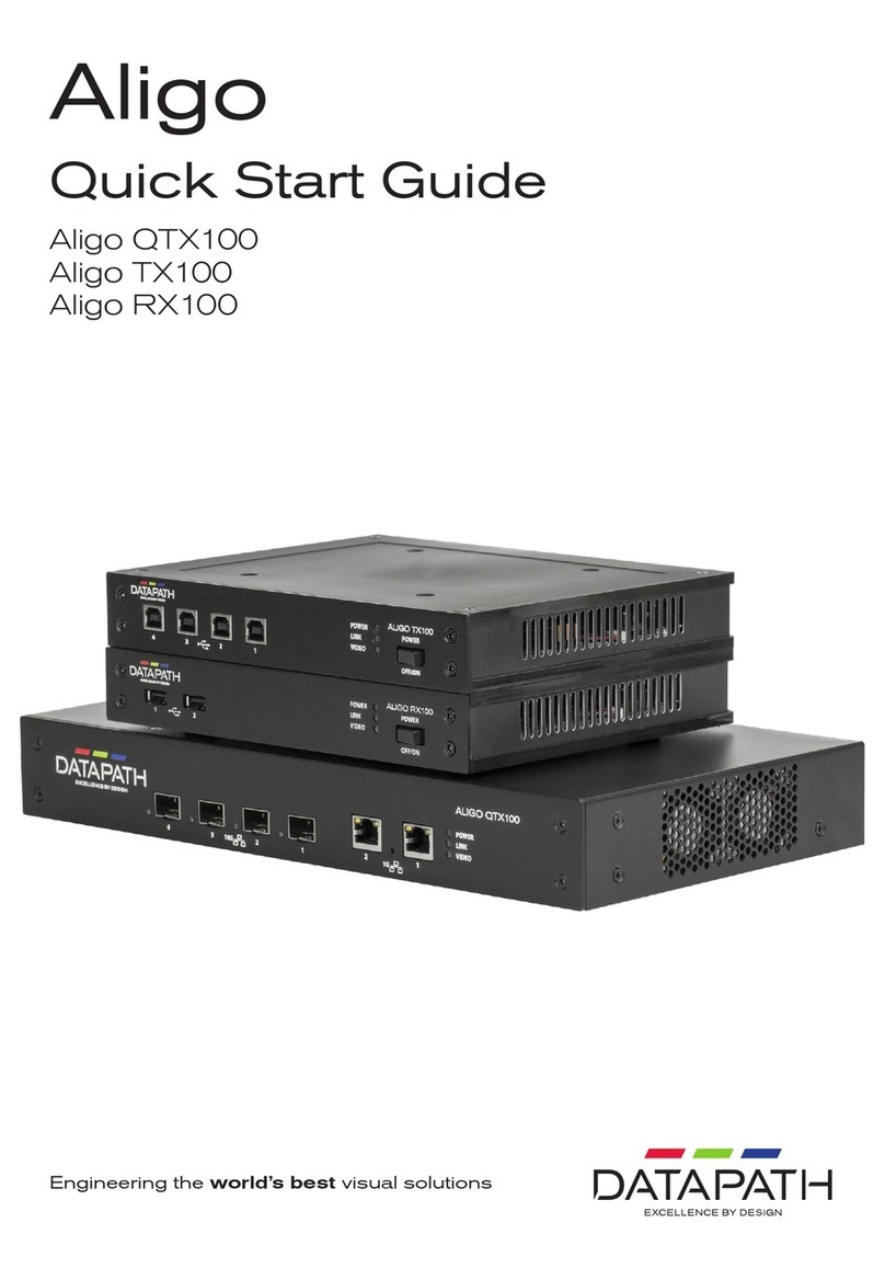 Datapath ALIGO QTX100 quick start guide