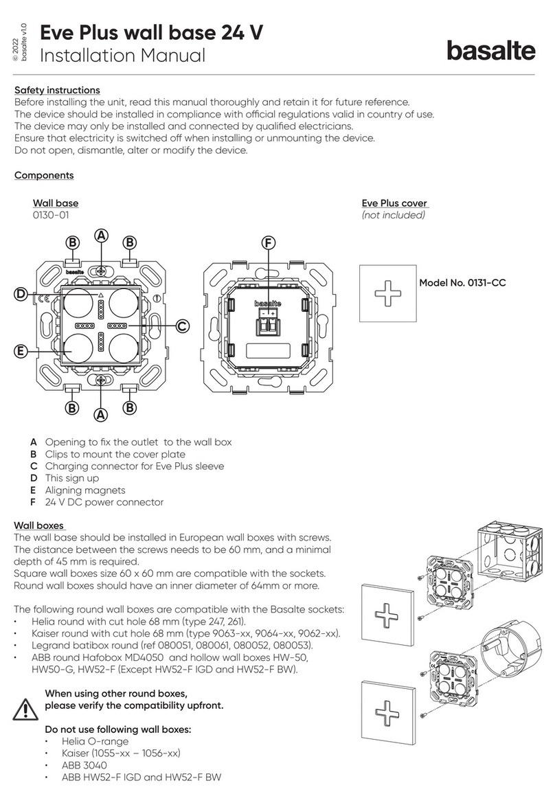 Basalte Eve Plus 0130-01 User manual