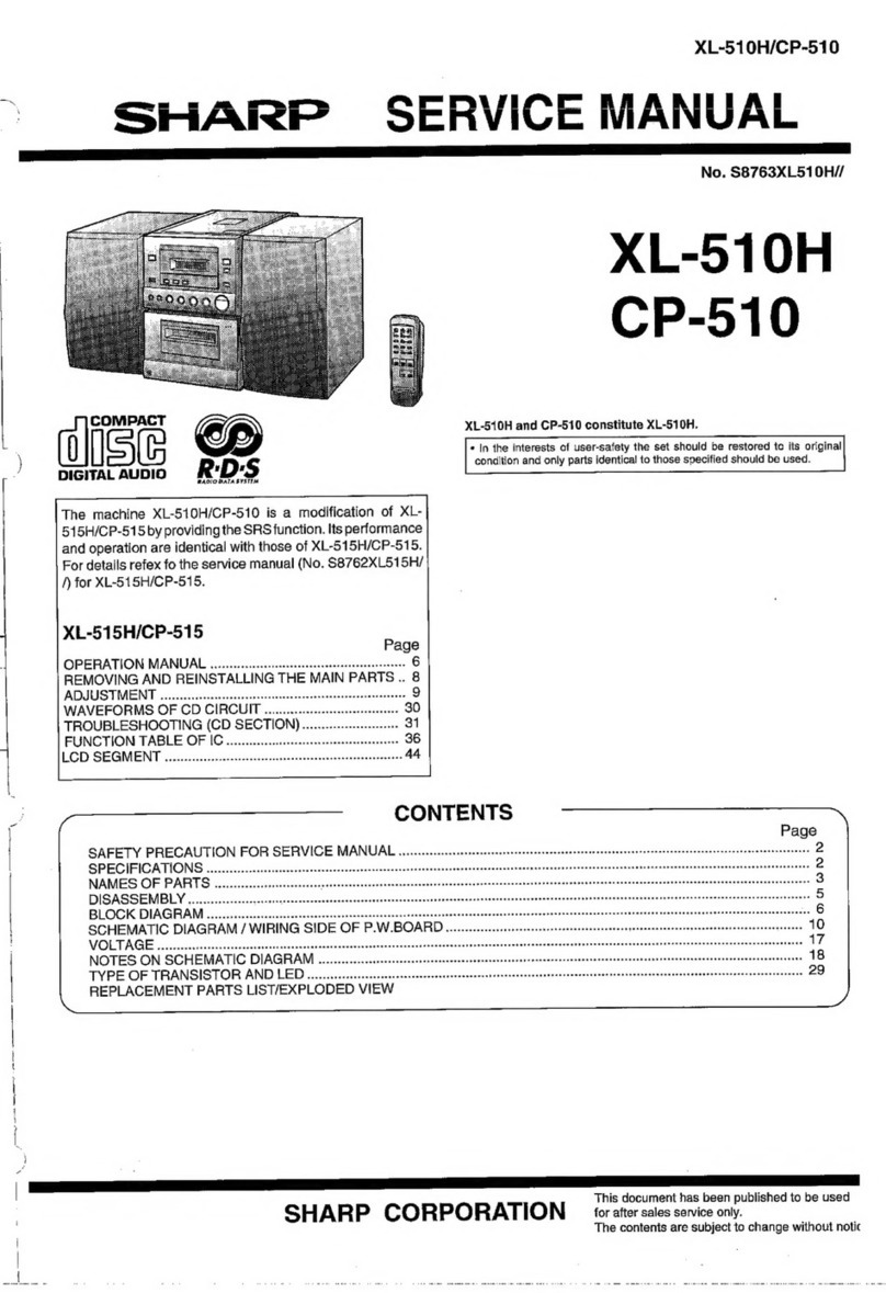 Sharp XL-510H User manual Sharp XL-510H User manual