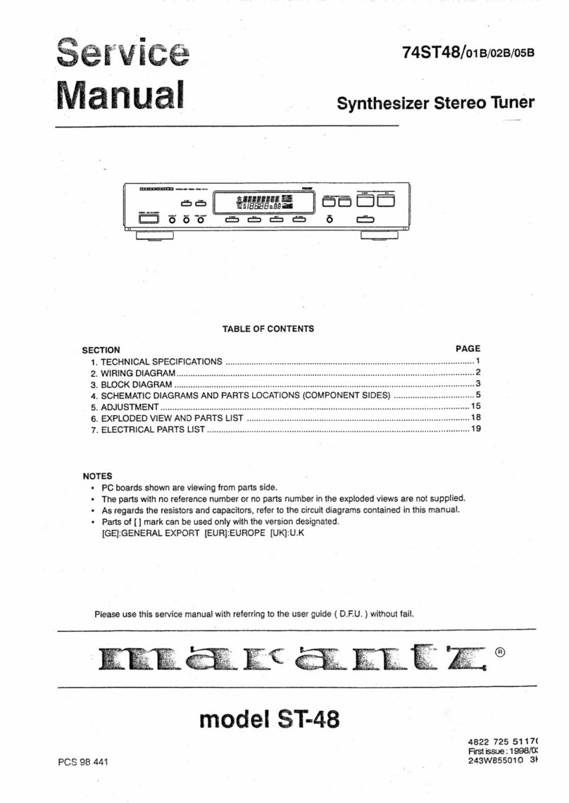 Marantz 74ST48/01B Service manual