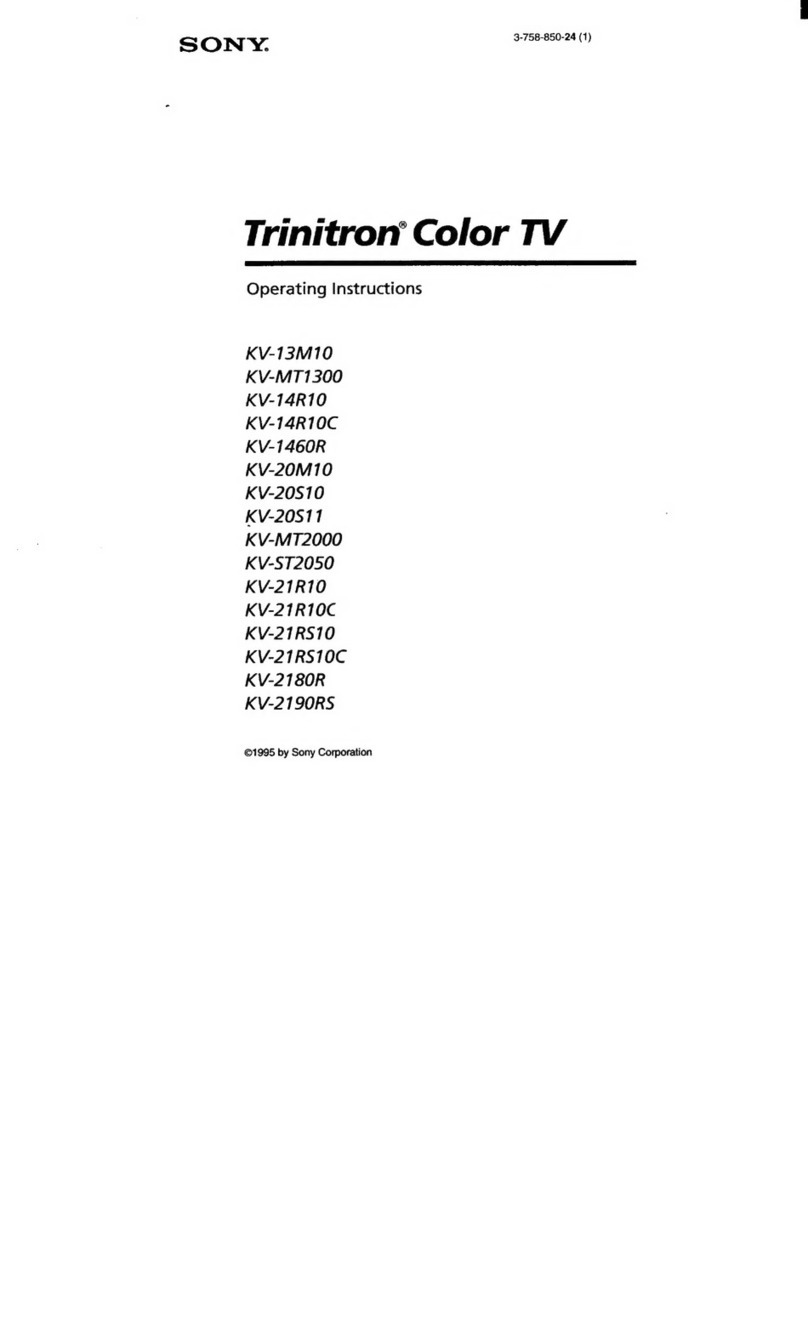 Sony KV-13M10 operating instructions