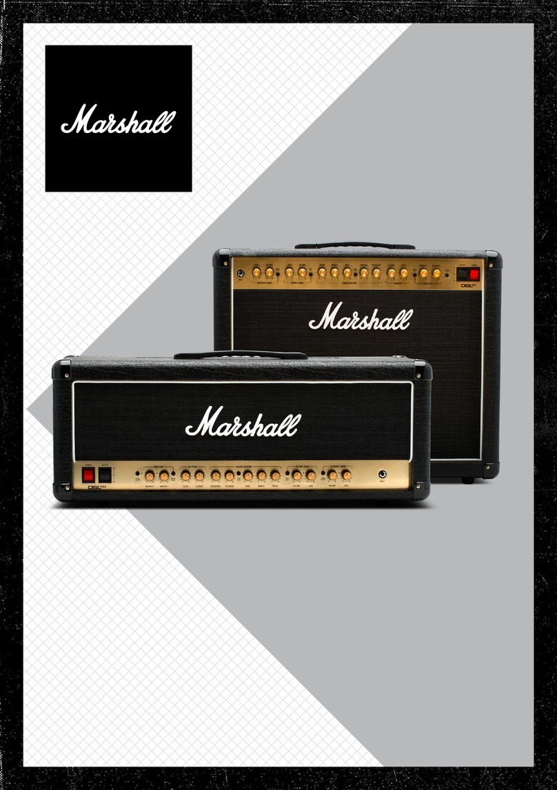 Marshall Amplification DSL40CR quick start guide