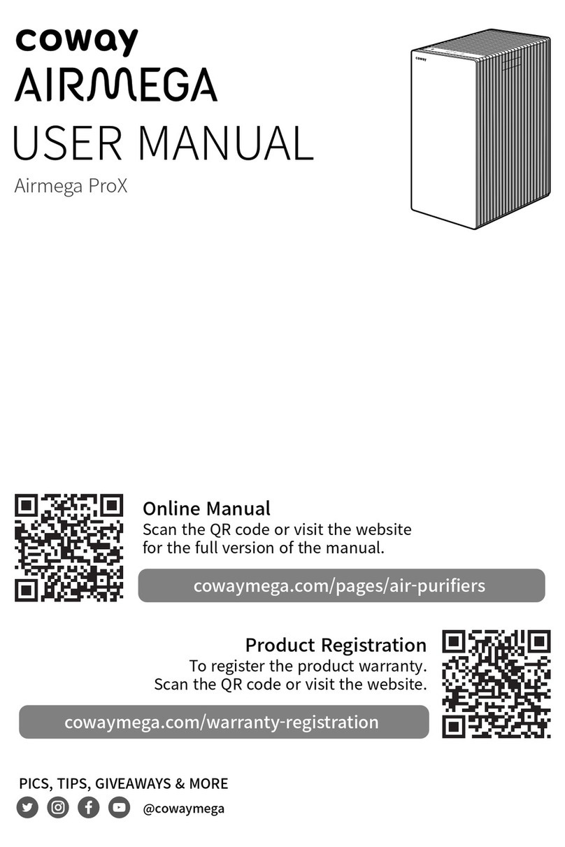 Coway Airmega ProX User manual